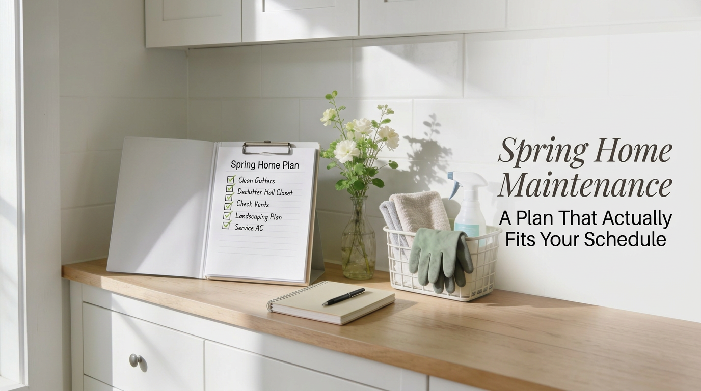 Creating a Spring Home Maintenance Plan That Actually Fits Your Schedule