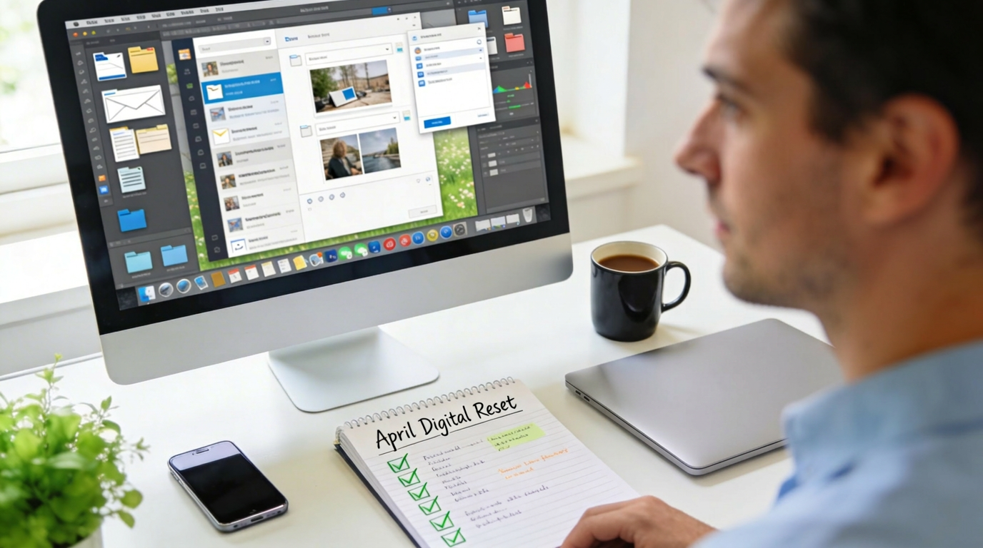 Spring Cleaning Your Digital Life: Organizing Files, Photos, and Email with Your Planner