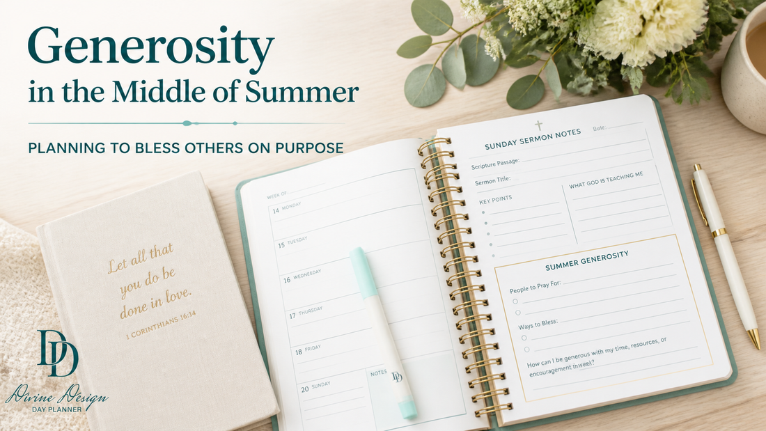 Generosity in the Middle of Summer: Planning to Bless Others on Purpose
